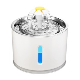 Pet Fountain Automatic Cat Water Fountain Dog Water Dispenser with LED Lights for Cats Dogs Multiple Pets