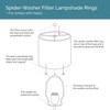(30cm Diameter Spider) - Wire Lamp Shade Rings with US