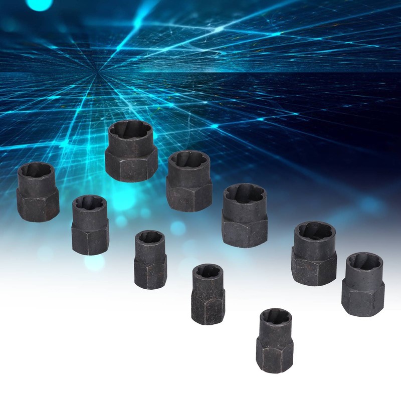 10Pcs Broken Nut Extractor Hex Remover Disassembling Tool Industrial Accessories