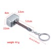 Xwbella KeyChain,Thor Hammer Key Chain Metal Key Ring, Cool Gifts