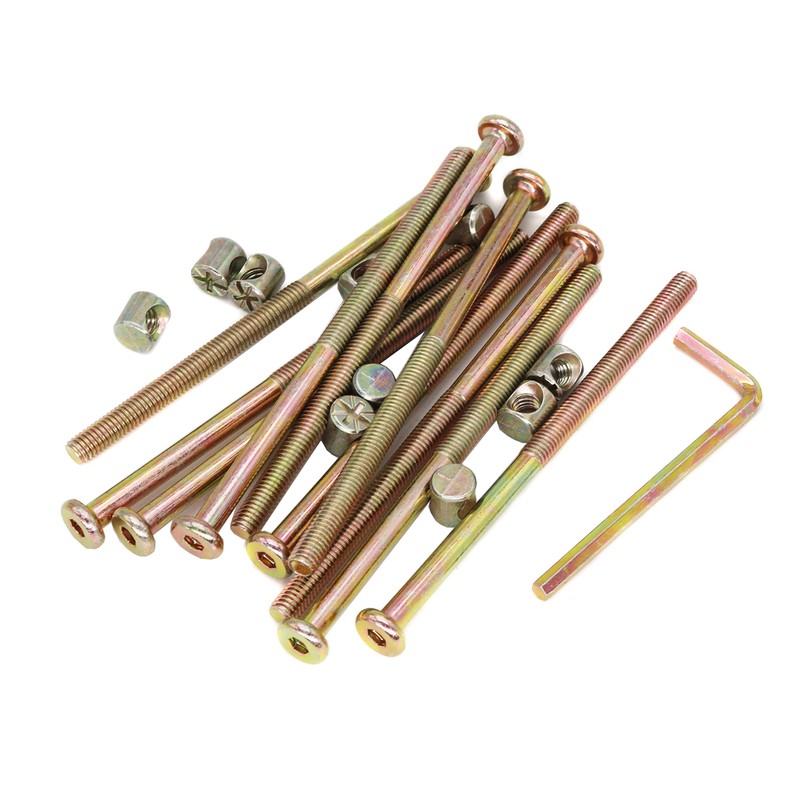 cSeao Antique Bed Bolts Hardware Replacement Parts, cSeao 10-Pack M6