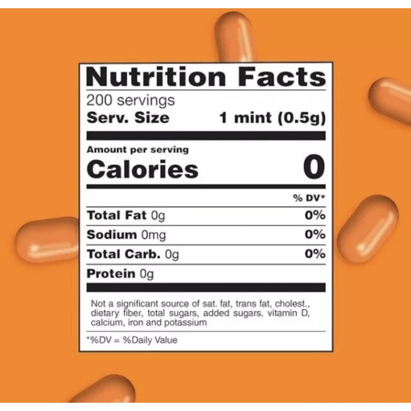 Tic Tac Mints, Orange Flavor, 3.4 oz Bottle 200 Count