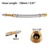 X AUTOHAUX 2pcs 150mm 5.91" Tire Valve Stem Extension Inflator