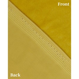 HOTGODEN Stretch Velvet Fabric by The Yard: Yellow 63" Wide 2 Yards 95% Polyester 5% Spandex Velvet Fabric for DIY Sewing, Upholstery, Apparel, Costume, Craft