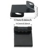 Heyous 100PCS Photo Frame Clips Black Metal S Hook Back