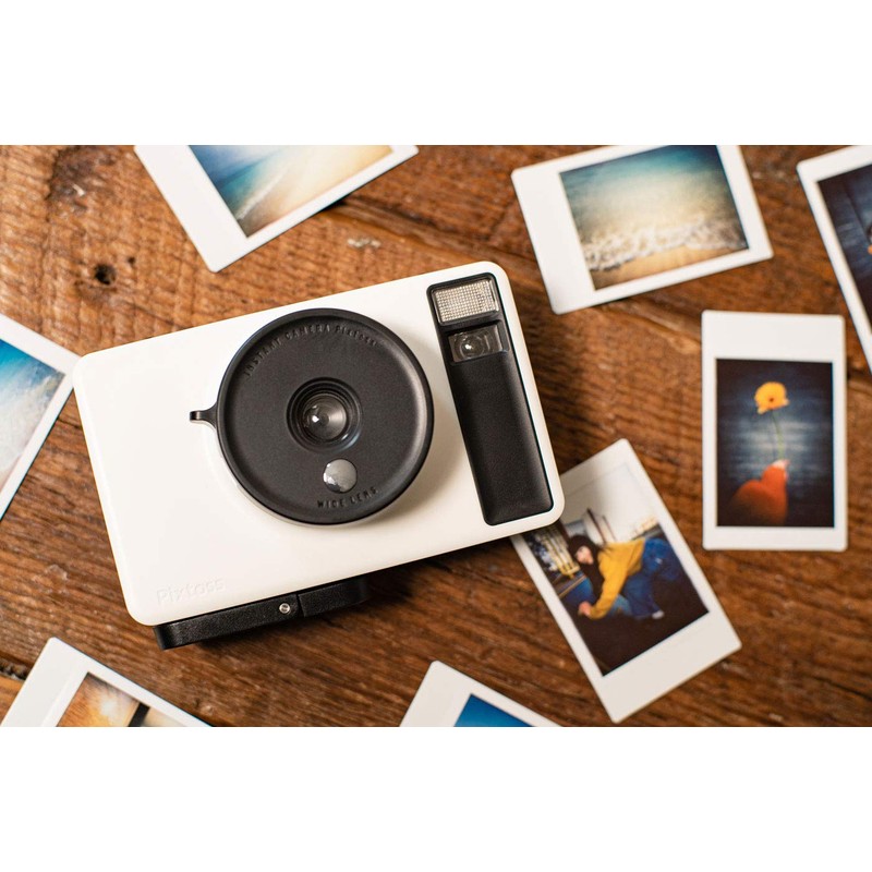 Pixtoss TCC-05WH Takara Tomy Instant Toy Camera MILK WHITE with