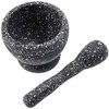 Leoyee Garlic Press, Mortar and Pestle, Easy to Clean Mini
