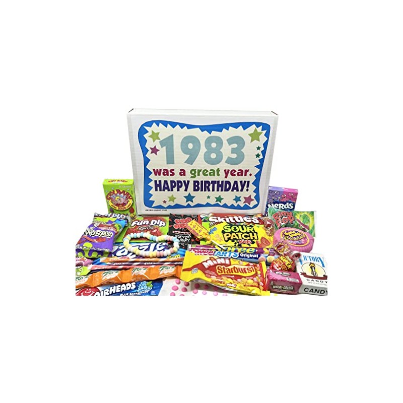 RETRO CANDY YUM ~ 1983 42nd Birthday Gift Box of