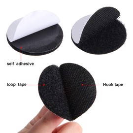 24 Pieces 2inch Large dots Round Size Self Adhesive Hook Loop Tape Dots Industrial Strength Sticky dots Double Sided Sticky Tape Fasten Mounting Home or Office Wall Decor or Carpet Gripper Tool