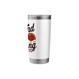 Pretend I'm Stuffing Gifts Funny Thanksgiving Turkey Lovers Stainless Steel Insulated Tumbler
