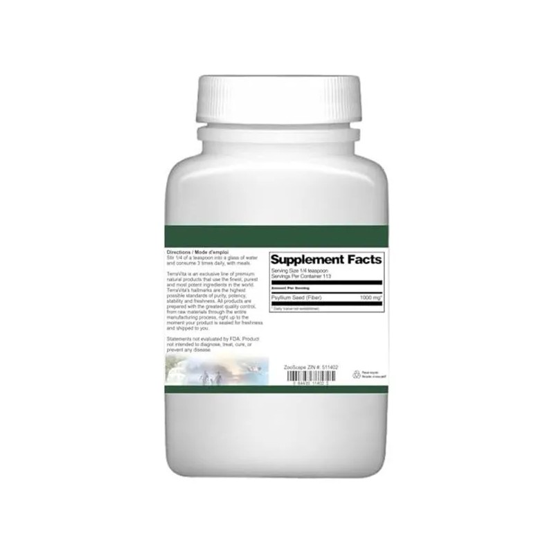 Terravita Psyllium Polvo Fibra 4 Oz Paquete Doble