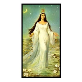 La Diosa del Mar Yemaya Tarjeta de Rezo Plastificada