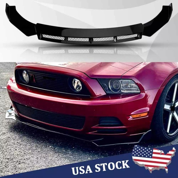 Unbranded For Ford For Mustang 2010-2014 Front Bumper Lip Spoiler