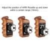 NICEYRIG Wooden Handle Grip with ARRI Rosette for Camera Cage