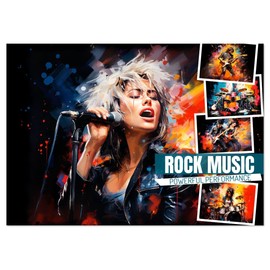ROCK MUSIC Powerful performance (Monthly Wall Calendar 2026 11.7" x 16.5" (open)), CALVENDO 14 Month Calendar