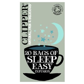 Clipper Organic Sleep Easy Infusion Tea Bags | 120 Chamomile Tea Bags (6x Boxes of 20) | Bulk Buy for Home & Catering | Caffeine-Free Herbal Tea Bags | Natural, Unbleached, Plant-Based & Biodegradable