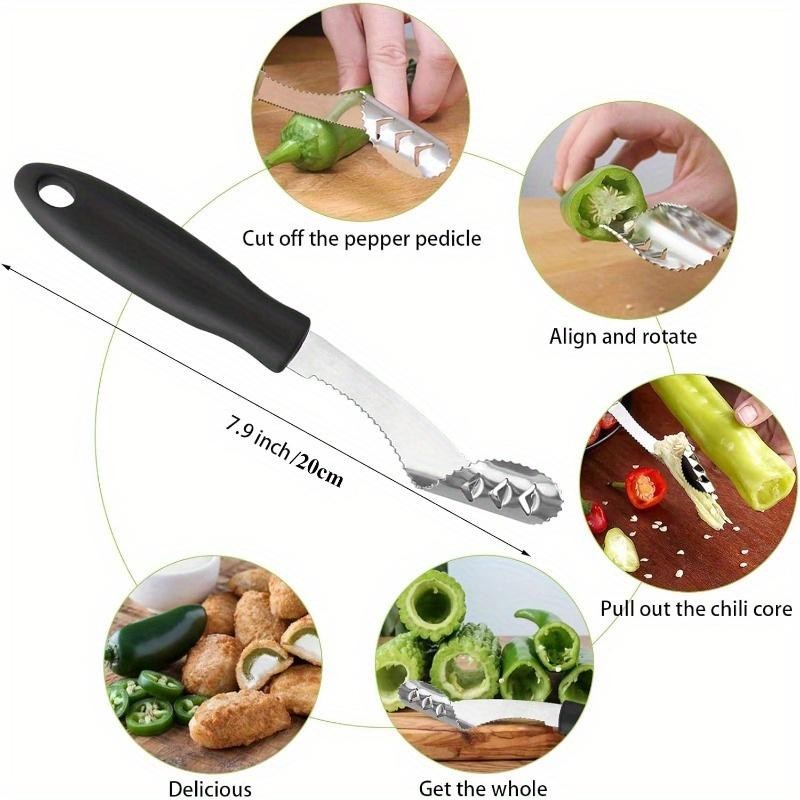 Stainless Steel Corer Tool Set Anti Slip Multi Purpose Sharp