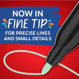 Sharpie Creative Markers, Earth Tones, Water-Based Acrylic Paint Markers, Fine Tip, 12 Count