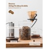 Tourdeus Glass Coffee Bean Jar – Pop Top Air Tight