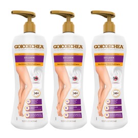 Goicoechea Skin Firming Body Lotion, Collagen Elastin Cream for Women, Skin appearance even in varicose veins areas, Firming Body Lotion with Red Fruit Extracts, 24H Hydration, 13.5 oz (Pack of 3)