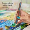 Cateared Rainbow Wood Diamond Painting Pen with Metal Tips, Diamond
