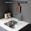 Luckyiren 2-Pack Stainless Steel Sponge Holder, Kitchen Sink Caddy Organizer,
