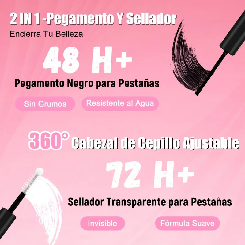 Extensiones De Pestañas Kit Diy 30d+40d 9-18mm Mixtas