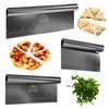 Bakerpan Stainless Steel Heavy Duty Dough Cutter, 3 Size Set