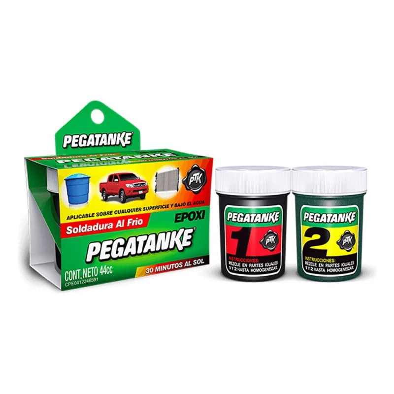 Pegamento epóxico Soldadura de Epoxi Negro Pegatanke 43g
