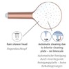 WENKO Automatic Cleaning Shower Head, Anti-limescale Round Universal Hand Shower