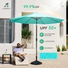 JEAREY 9FT Outdoor Patio Umbrella Outdoor Table Umbrella with Push