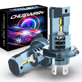 CHUSYYRAY H4 9003 LED Headlight Bulbs Kit 6000K White High Low Beam Replace Halogen
