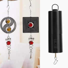 Hanging Rotary Motor, Wind Spinner Motor for Wind Spinner and Wind Chimes, Automatic Whirl Decor Accessories (Black)