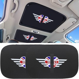 JJHM 2 Pcs Sunroof Sunshade Sun Shield Roof Cover Union Jack Accessories for r55/r56/r60/f54/f55/f56 (Style B), 18.9 x 27.6 inches (48 70 cm)