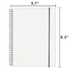 WRENBEN 2PCS Dotted Spiral Notebook 5.7" x 8.3" with 120gsm