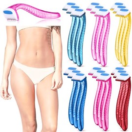 Honoson 16 piezas de maquinilla de afeitar desechables para mujer, kit de afeitado de piel sensible con cubierta protectora, recortadora de precisión 