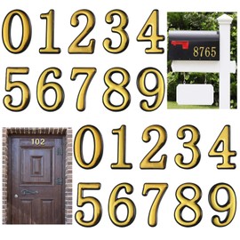 Mailbox Numbers for Outside, MONNCHA House Numbers for Mailbox 3D Self Adhesive Mailbox Numbers 2 Inch Door Address Numbers Stickers for Mailbox, Apartment, House, Trash Bins