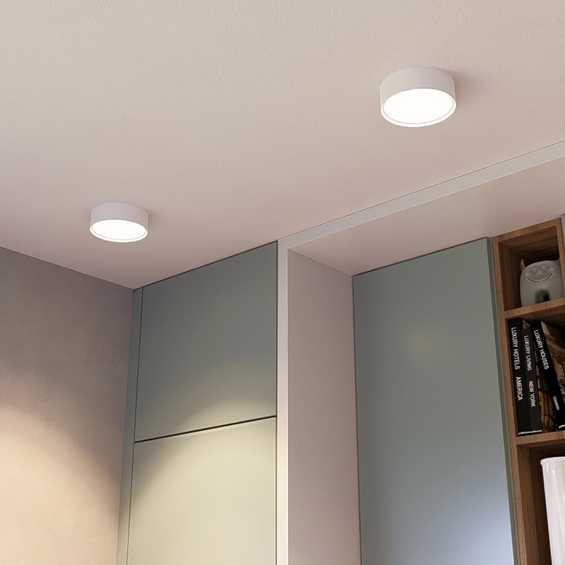 SSC-LUXon PIATO Ceiling Spotlight Large LED Ceiling Light White Flat