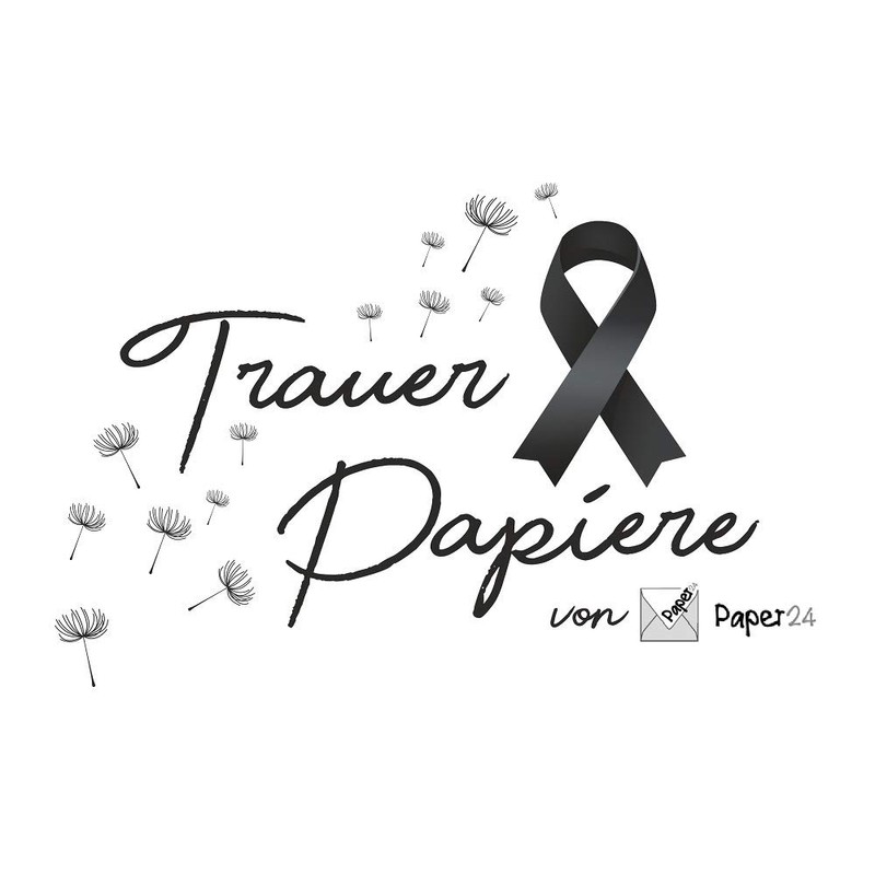 Paper24 Mourning Envelopes DIN C6 Lined Black 2 mm Stripes