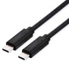 ROLINE USB4 Gen2x2 Cable, C-C, ST/ST, 20Gbit/s, 100W, Black, 2