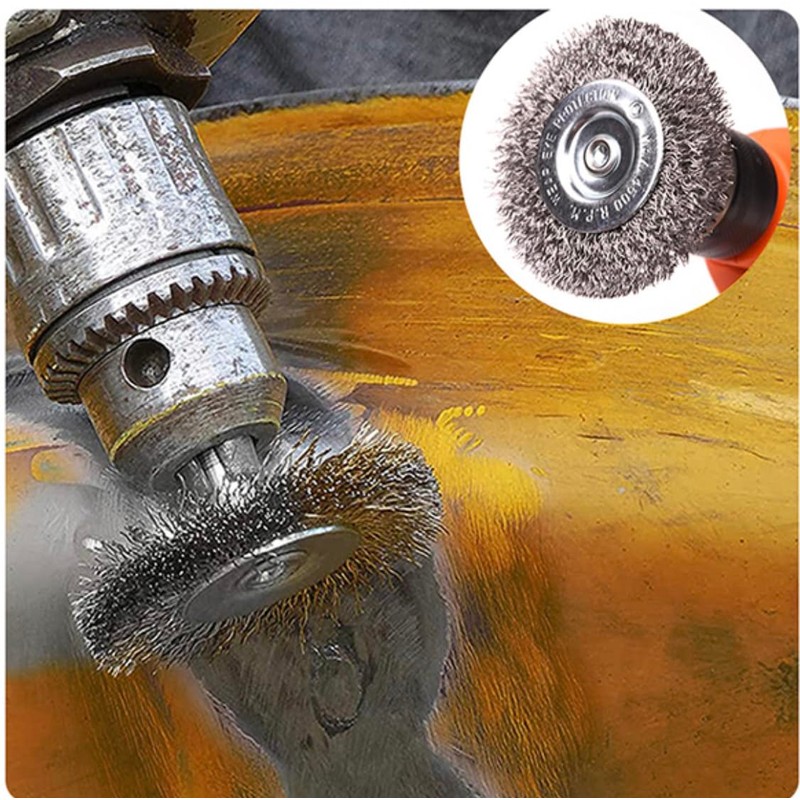 Edward Tools Wire Brush for Drill Set - Pro 5