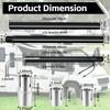 BSTGEKELY 44461 RV Generator Exhaust Extension Kit, RV Generator Exhaust