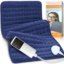 JEDWKFA Heating Pad 60 x 30 cm, Heating Pad with Automatic Shut-Off, Heat Cushion, Heat Blanket, Electric Blanket, 9 Temperature Levels, with 4 Timers, Electric Blanket for Back, Neck, Shoulder, Belly