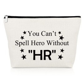HR Gifts Makeup Bag HR Appreciation Gift Human Resources Gifts for Women HR Coworker Inspirational Gifts Employee Cosmetic Bag HR Director Gifts HR Manager Gifts Christmas Birthday Gift Cosmetic Pouch