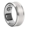 Smart Health Ring Silver Pedometer Waterproof Body Temperature Monitoring Sleep