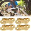 Alomejor 4 Pairs Bicycle Chain Link Steel Bicycle Chain Bike
