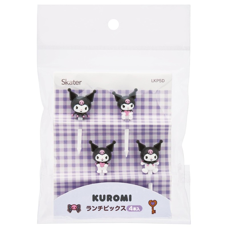 Skater LKP5D Lunch Picks 4 Skewers Decoration Sanrio Chromi