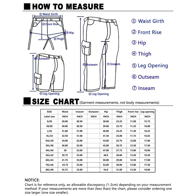 Match Men's Wild Cargo Pants(Mud,44)