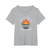 Professionally Unprofessional Dumpster Fire Humor T-Shirt, Women's Plus, Heather Grey