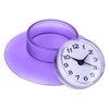Oumefar Mini Wall Clock Waterproof Clock with Large Suction Cup